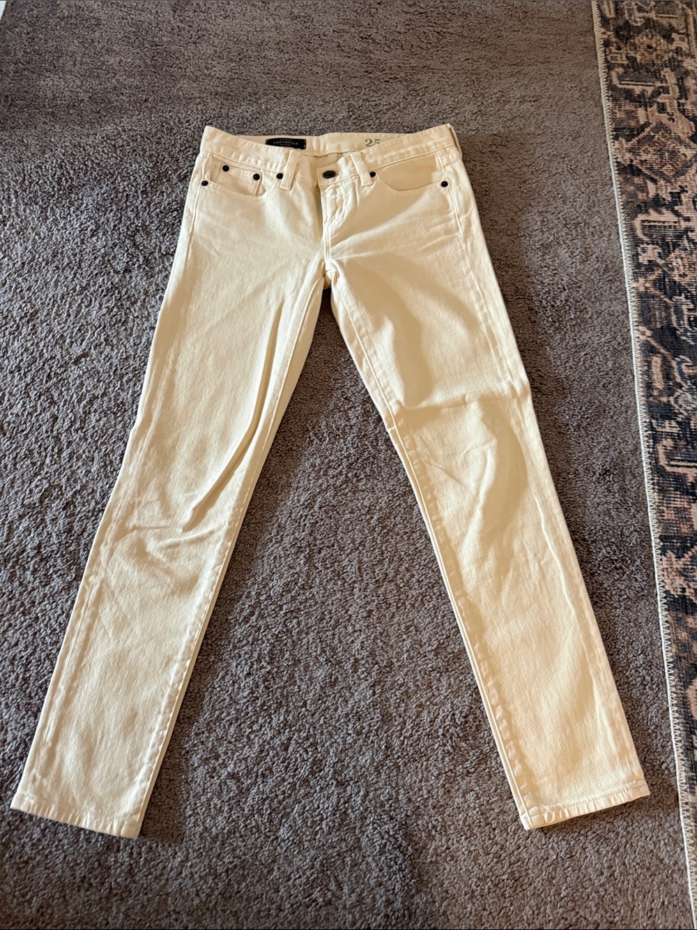 J. Crew Women's Cream Skinny Jeans